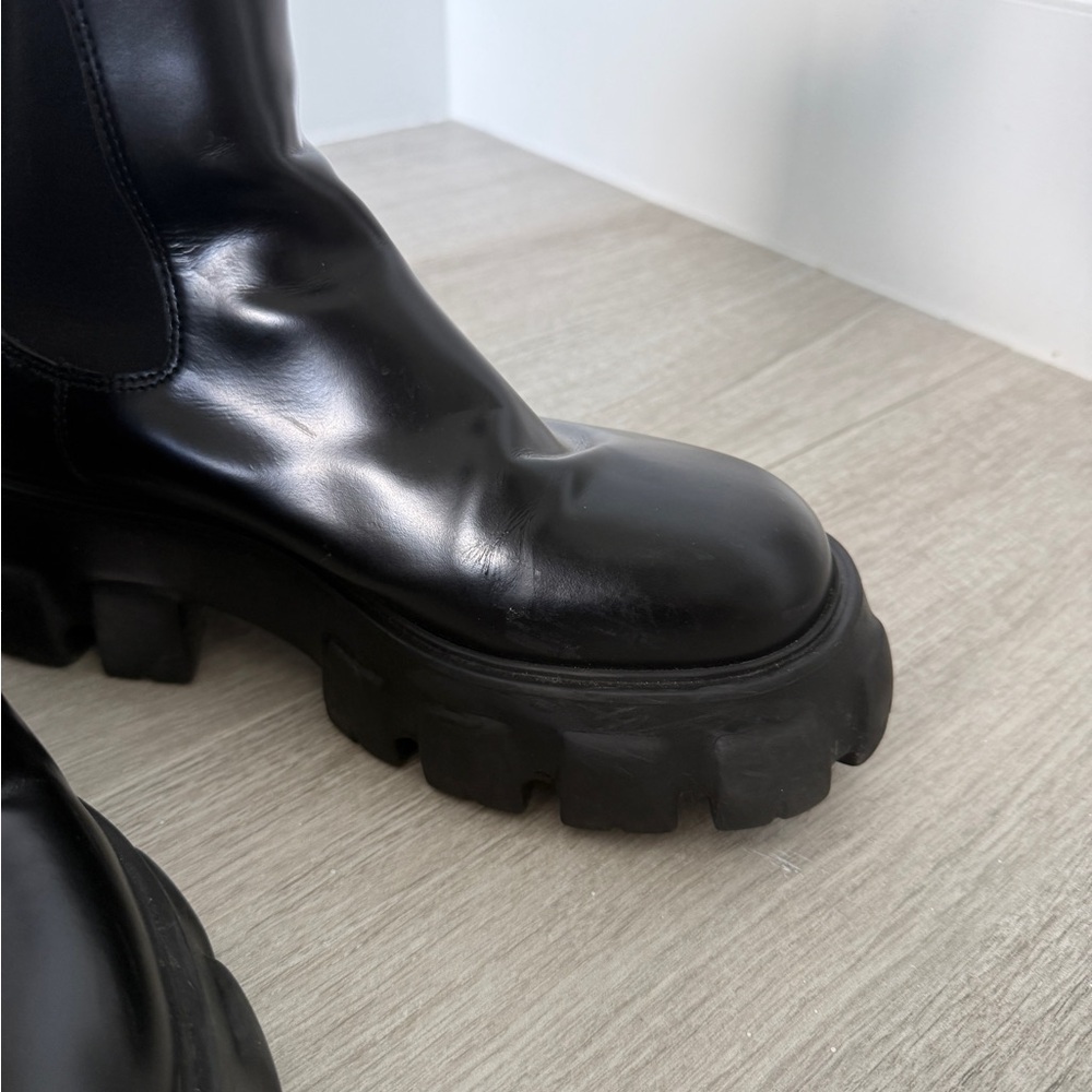 Prada Monolith Chelsea Boots Sz 39 - Picture 13 of 16
